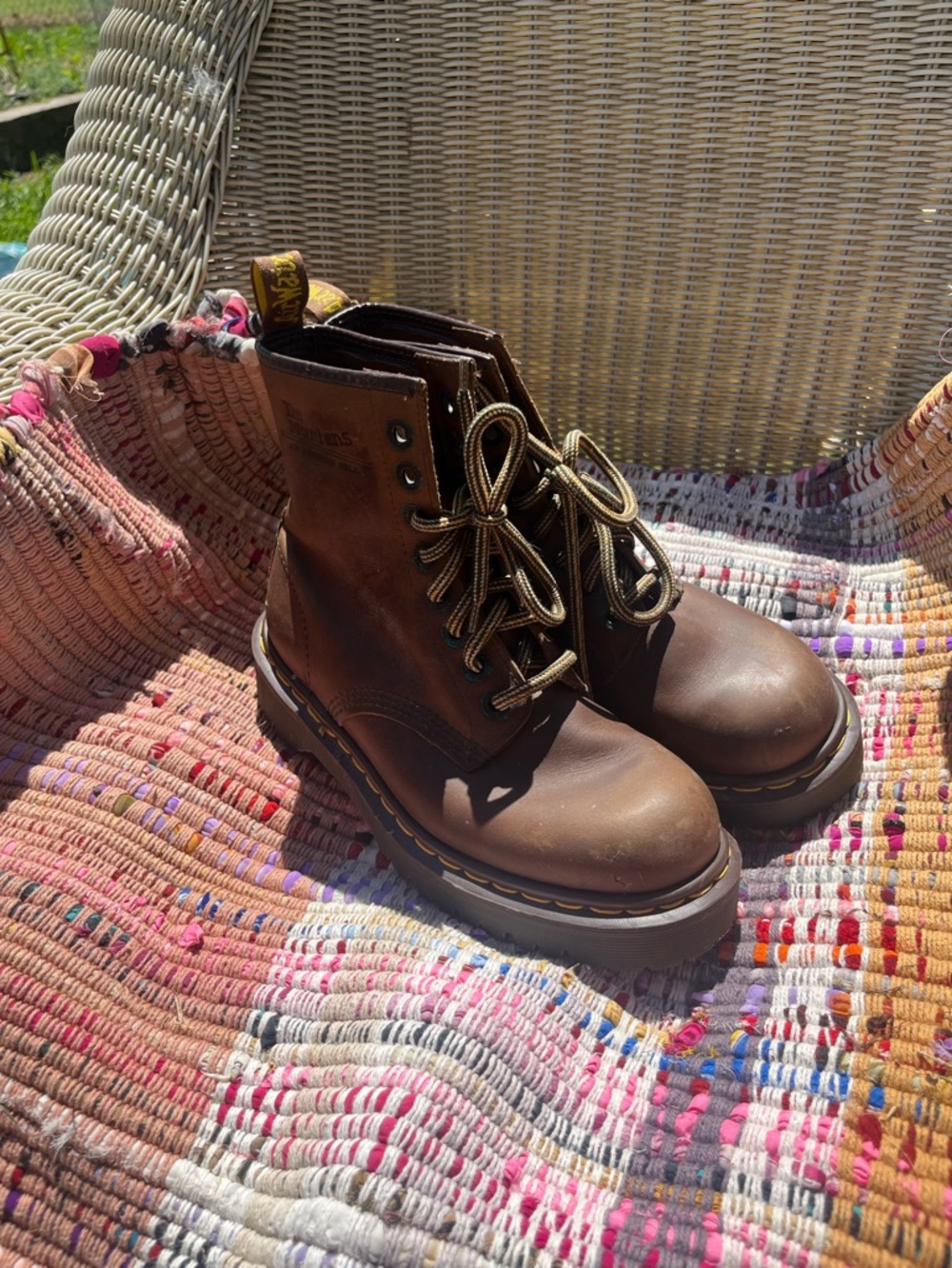 Brown Dr marten boots